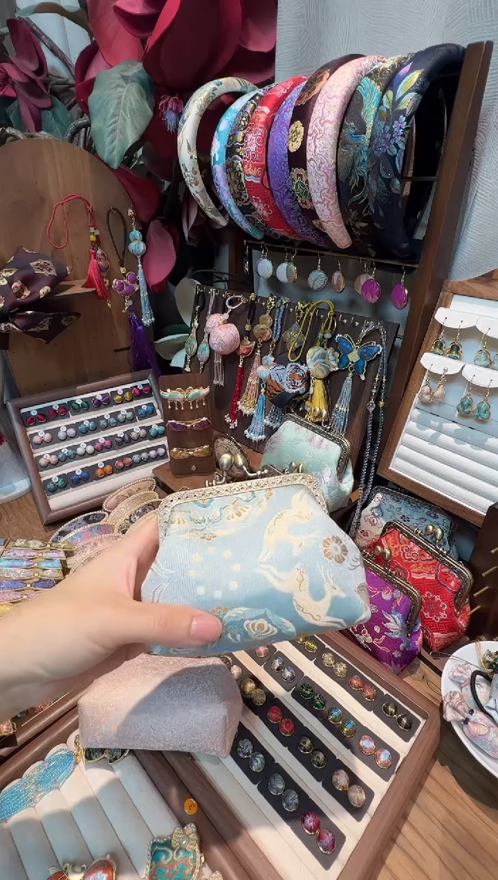 【孤品车12.8】钱小萍宝花奔鹿零钱包卡包