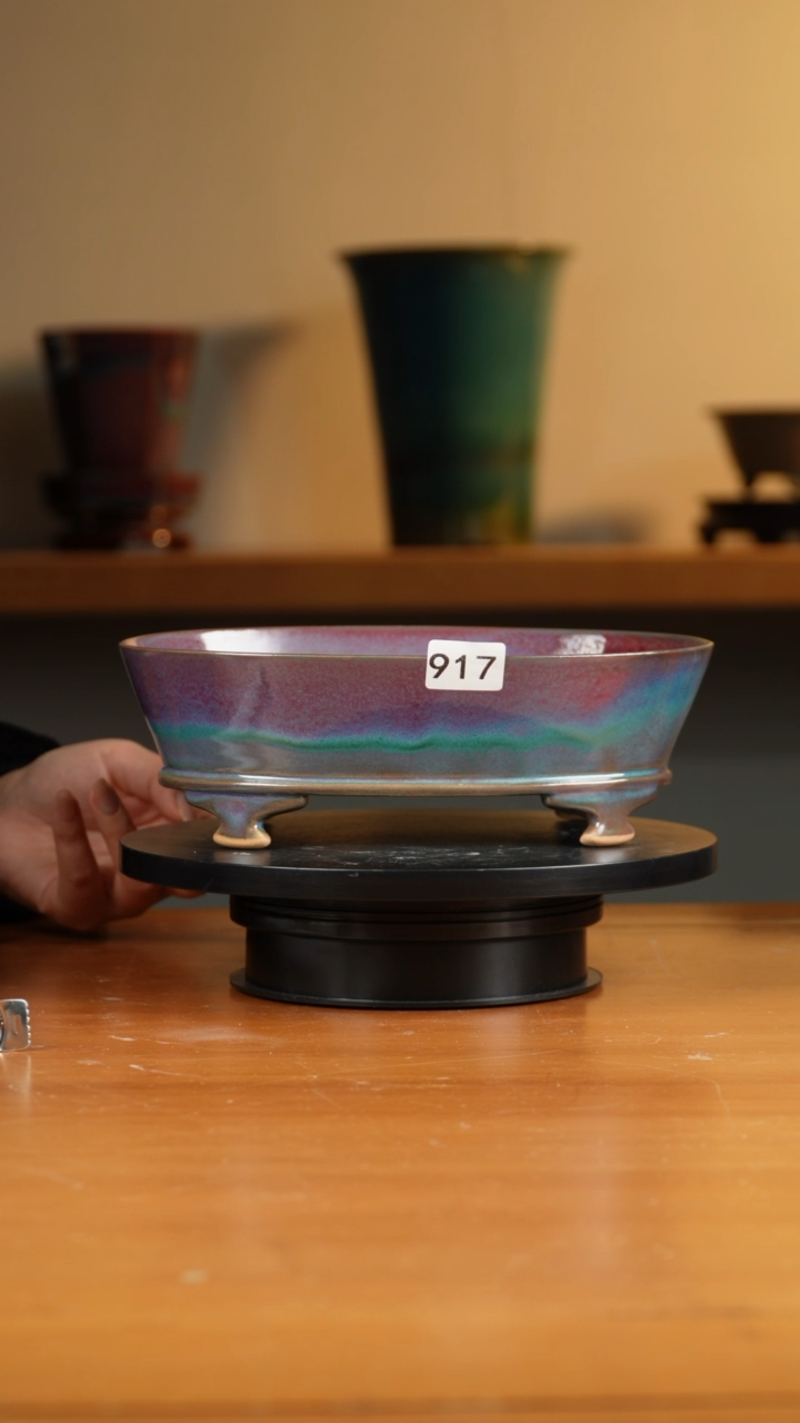 美**哥917椭圆高足花盆8/5/24/23/17/16