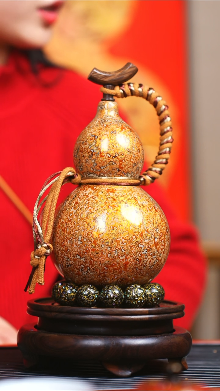 【闪购商品】JQ122过年礼臻选大漆酒葫芦