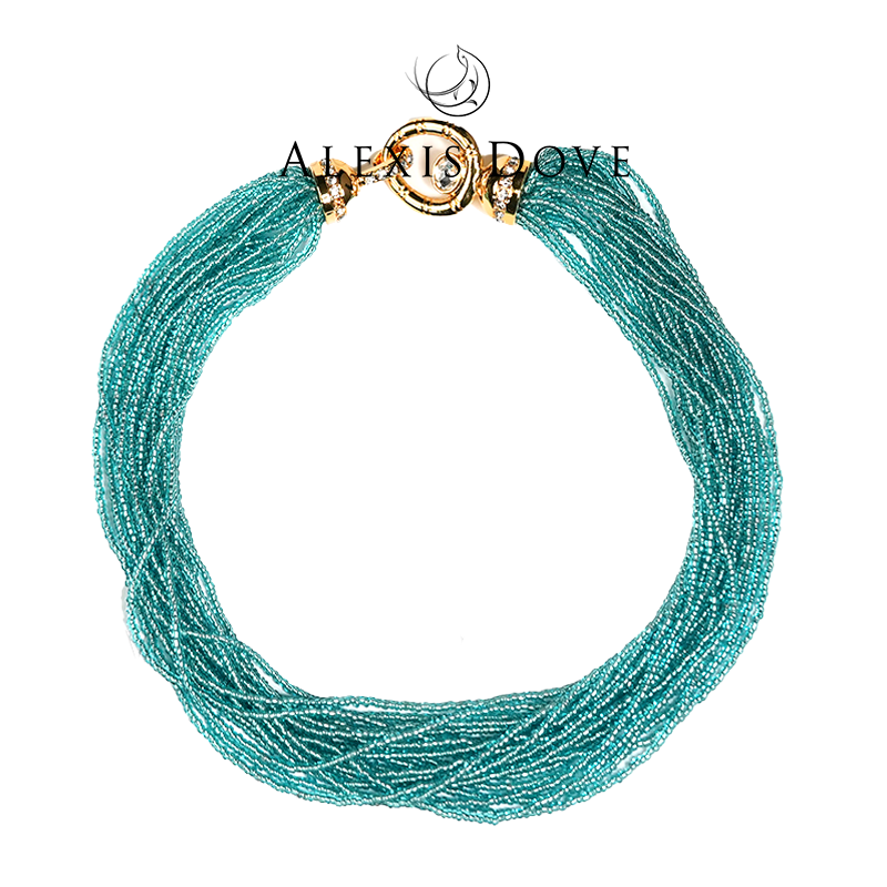 铜合金项链 气质优雅缠绕银河项链VI