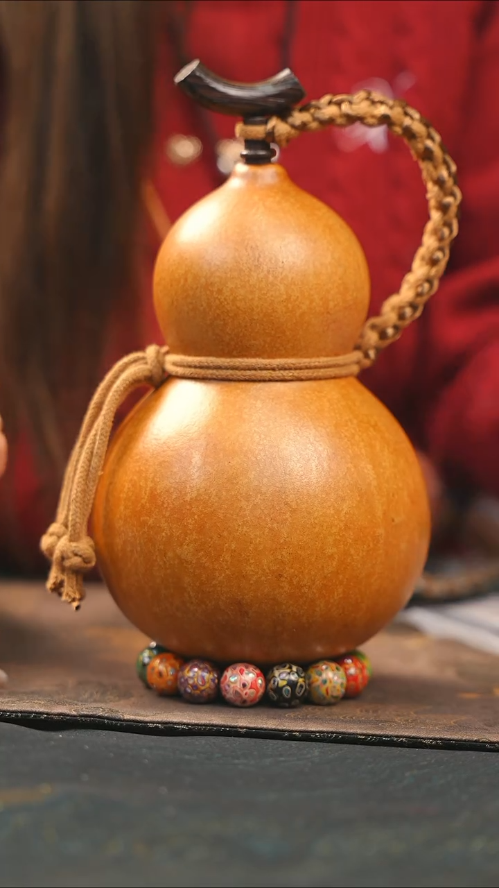 【闪购商品】WG134大漆酒葫芦不包手串及旋转底座