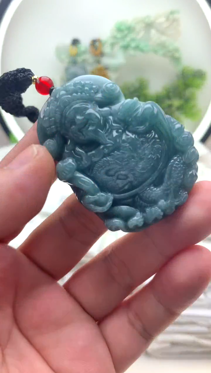 颈饰未镶嵌翡翠财神1