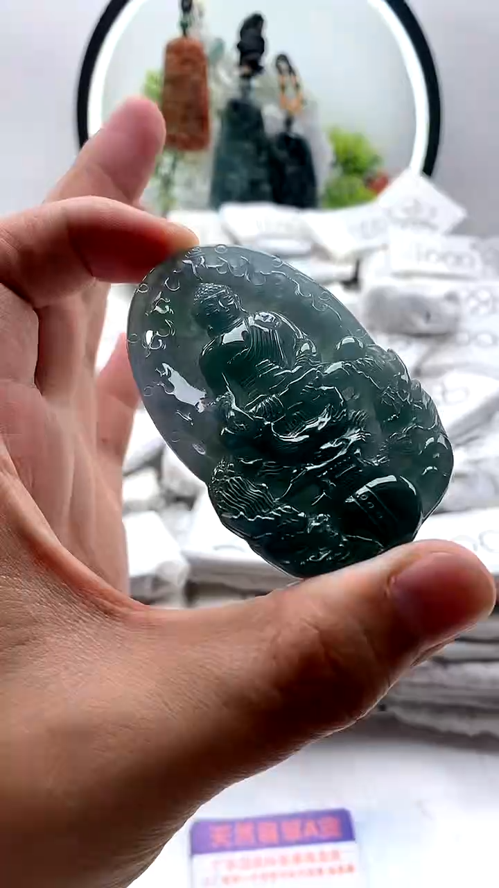【闪购商品】翡翠颈饰未镶嵌阿弥陀佛