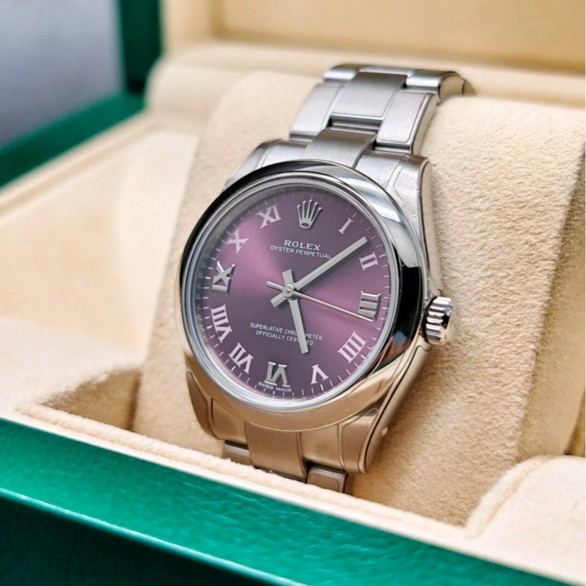 99新 Rolex/劳力士 小花6欢 日志系列177200自动机械表-31mm