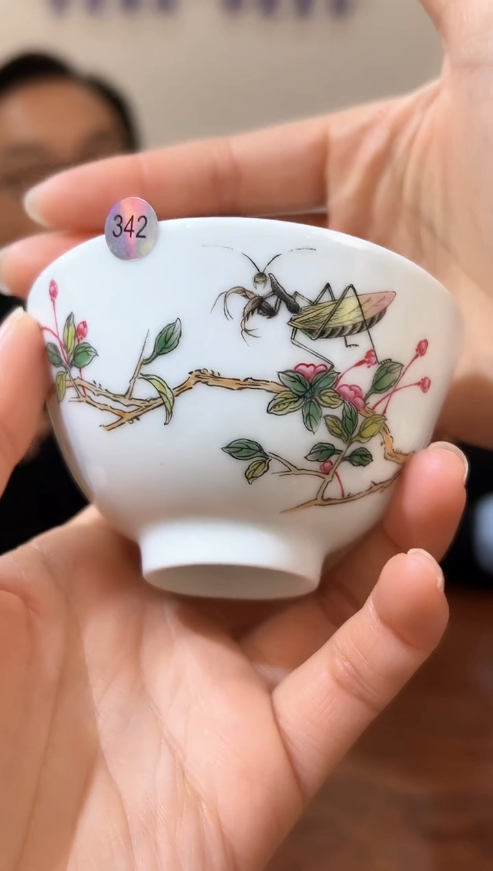 【闪购商品】杯子珐琅彩虫草主人杯342