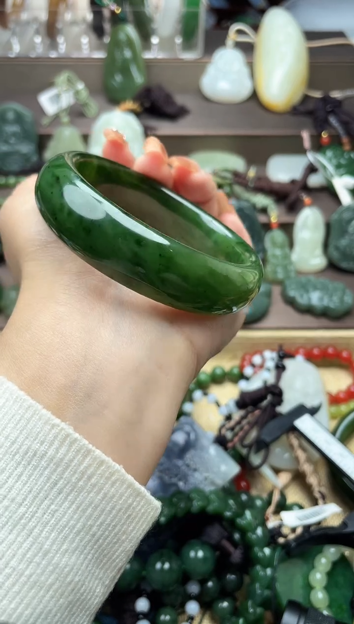 未镶嵌手镯和田玉未镶嵌和田玉多样性拍一发一56