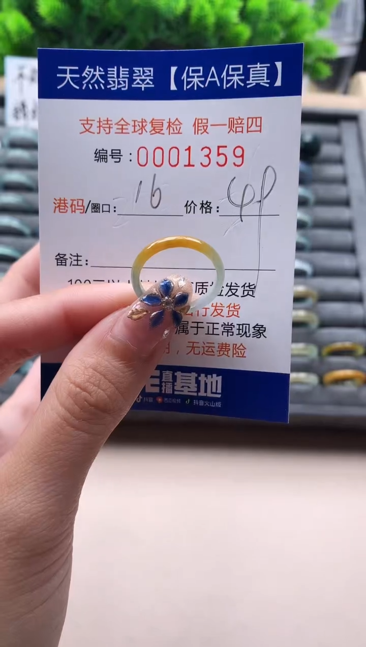 未镶嵌戒指翡翠1359