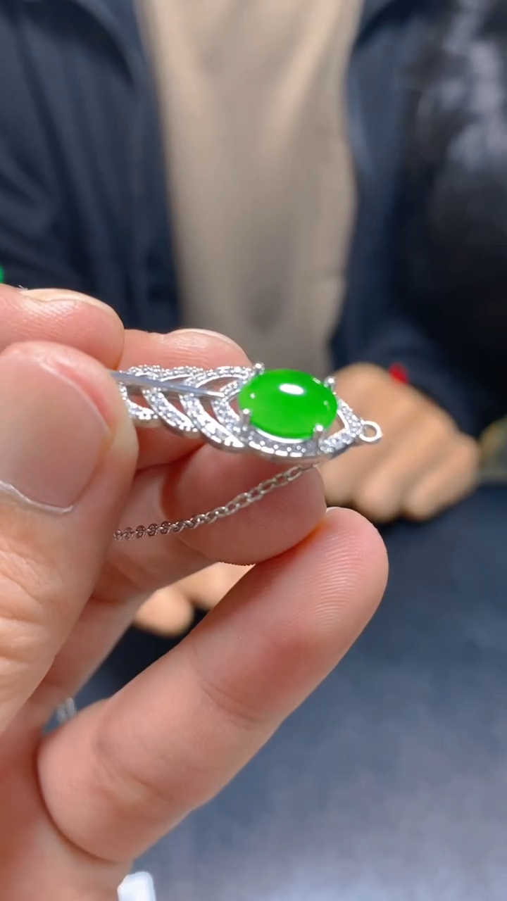 【闪购商品】翡翠吊坠(赠链)未镶嵌0799573066多样性发一