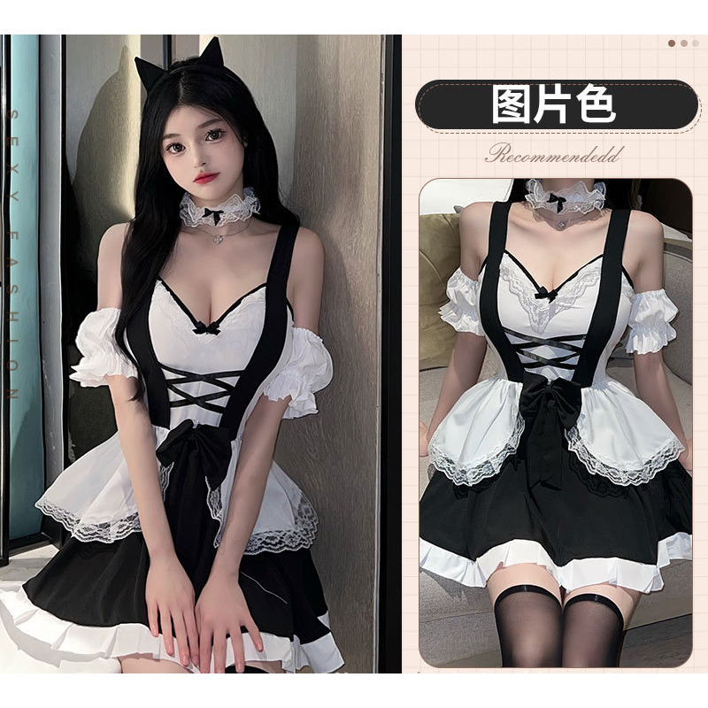 免脱纯欲私房约会战袍性感修身新款日式短裙套装时尚