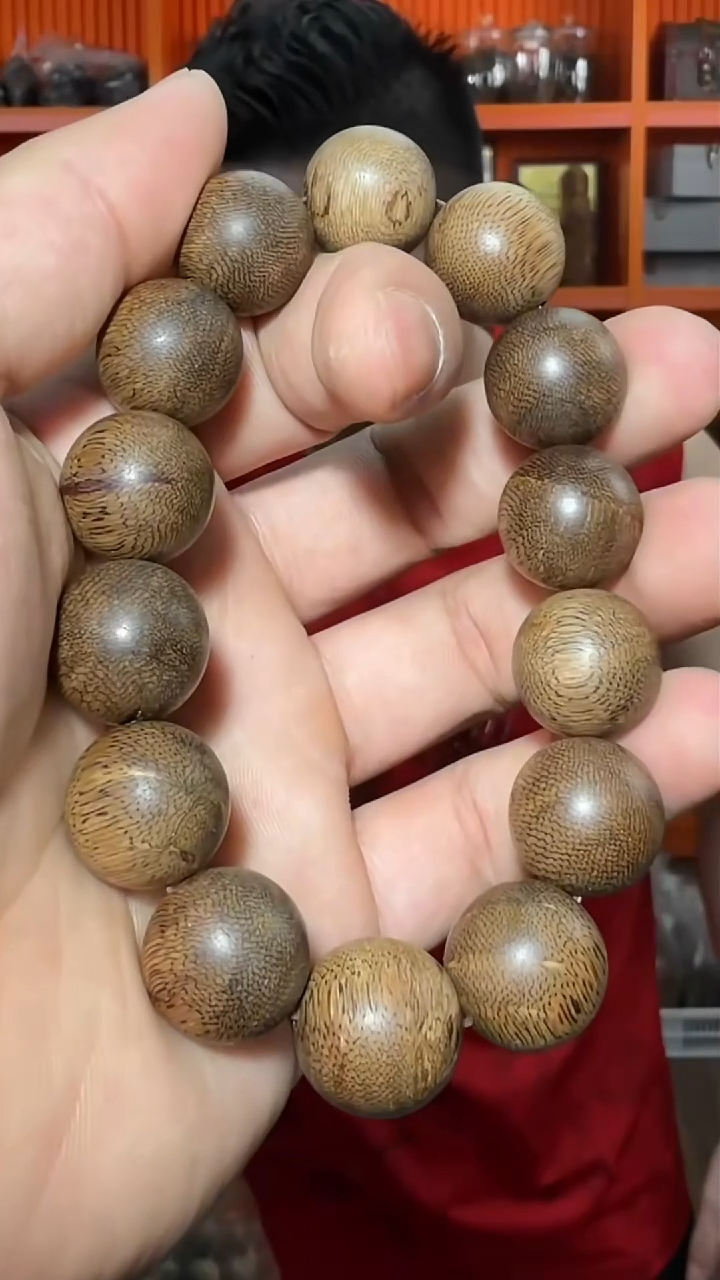 沉香手串a25号单圈尖峰岭1.6多样性发一