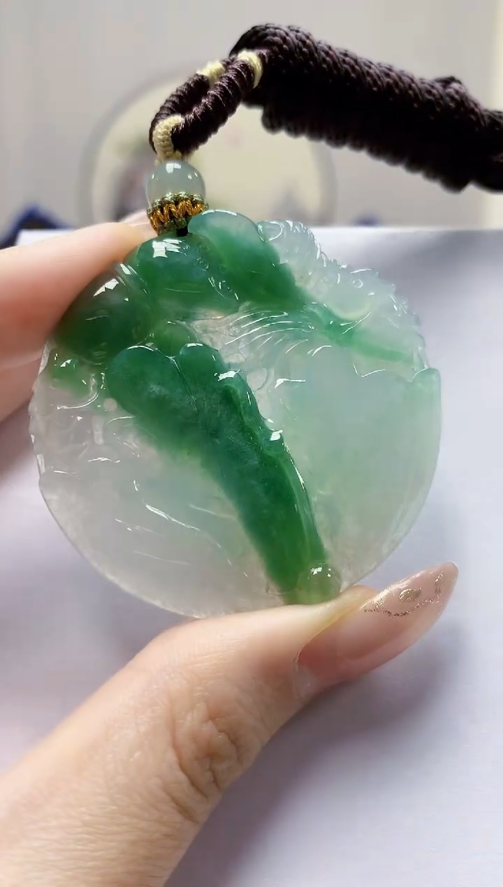 未镶嵌定制翡翠5028jw-毛货挂件86