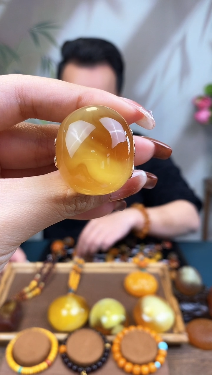 【闪购商品】琥珀裸石银S925镶嵌基地发货 一物一证 顺丰包邮