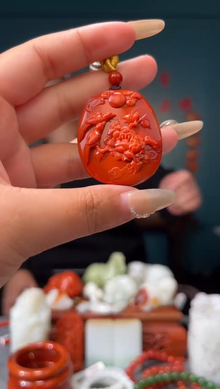 【闪购商品】南红玛瑙颈饰未镶嵌吊坠