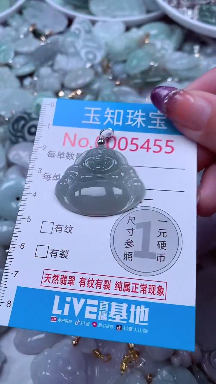 翡翠未镶嵌吊坠(不含链)5455