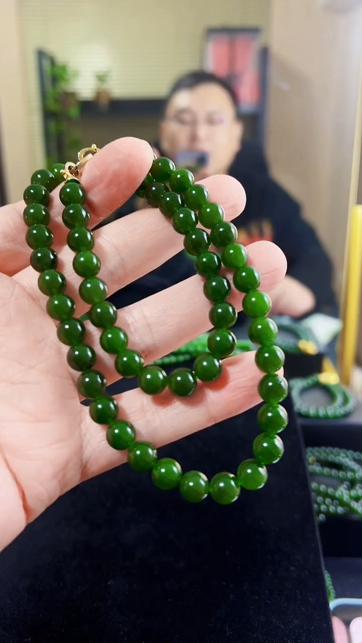 项链未镶嵌和田玉（碧玉）8