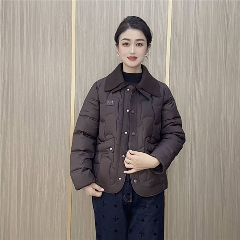 2025冬季新款加厚保暖短款外套女气质显瘦休闲上衣