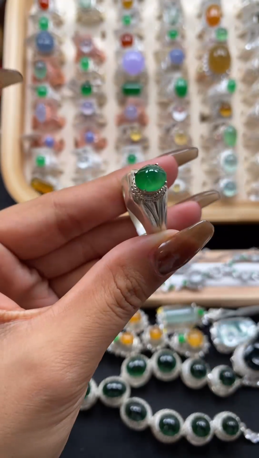 未镶嵌戒指翡翠缅甸天然a货翡翠