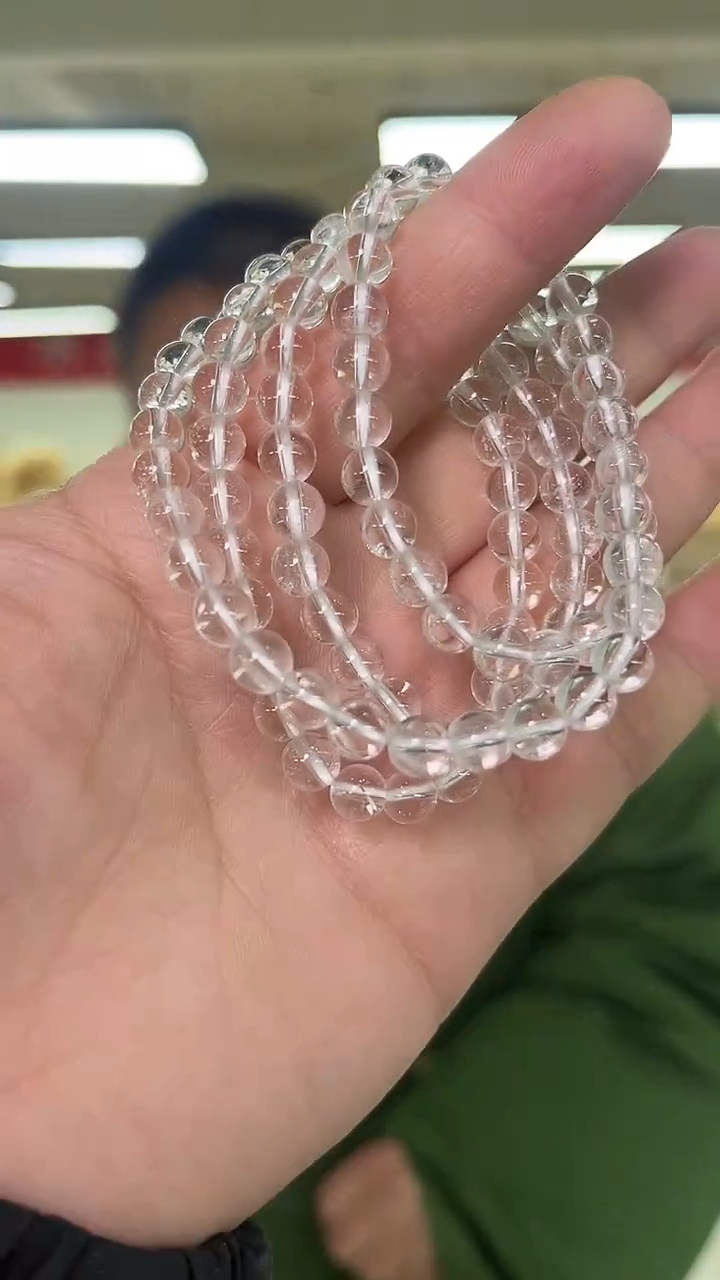 【闪购商品】水晶手链未镶嵌天然多圈手串多样性发一6mm