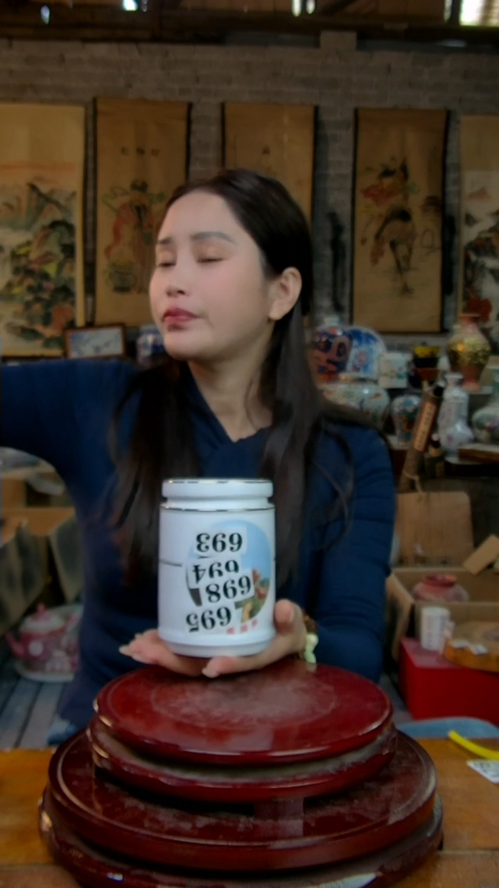 摆件陶在阅茶叶罐