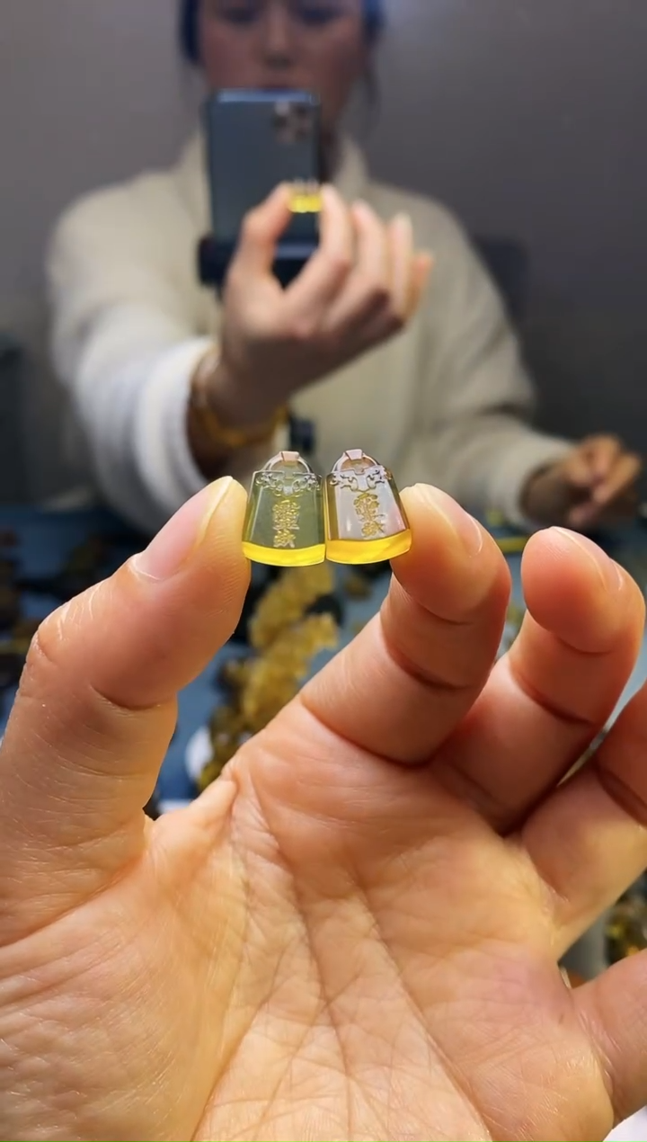 【闪购商品】琥珀颈饰未镶嵌HP98-33（紫薇讳*2）