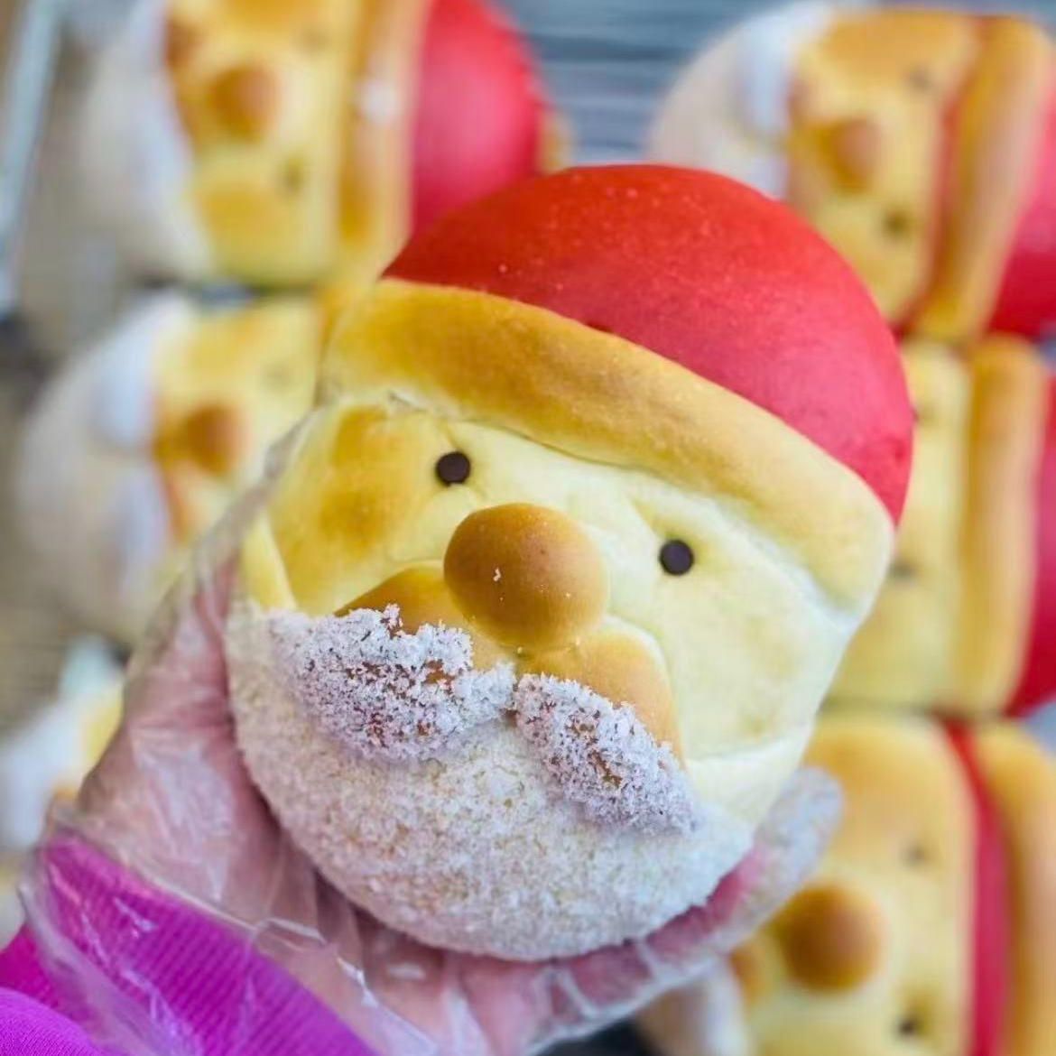 圣诞老人面包（乳酪馅）