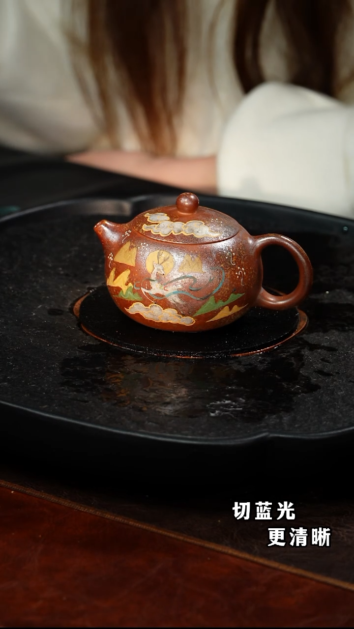 茶壶紫砂蒋工堂  西施90  桃花泥柴烧 200毫升