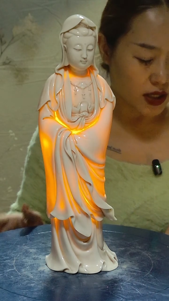 佛像天*色德化瓷观音造像