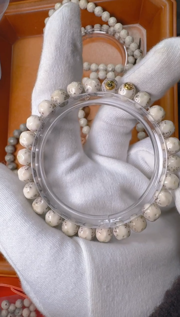 手串星月菩提痞师傅出品满工双金8+手工星月