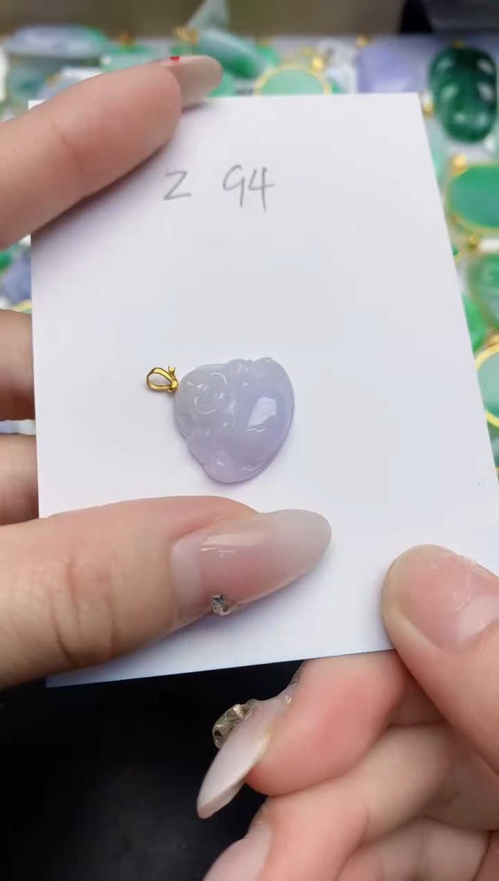 【闪购商品】翡翠颈饰18K金镶嵌0000000000