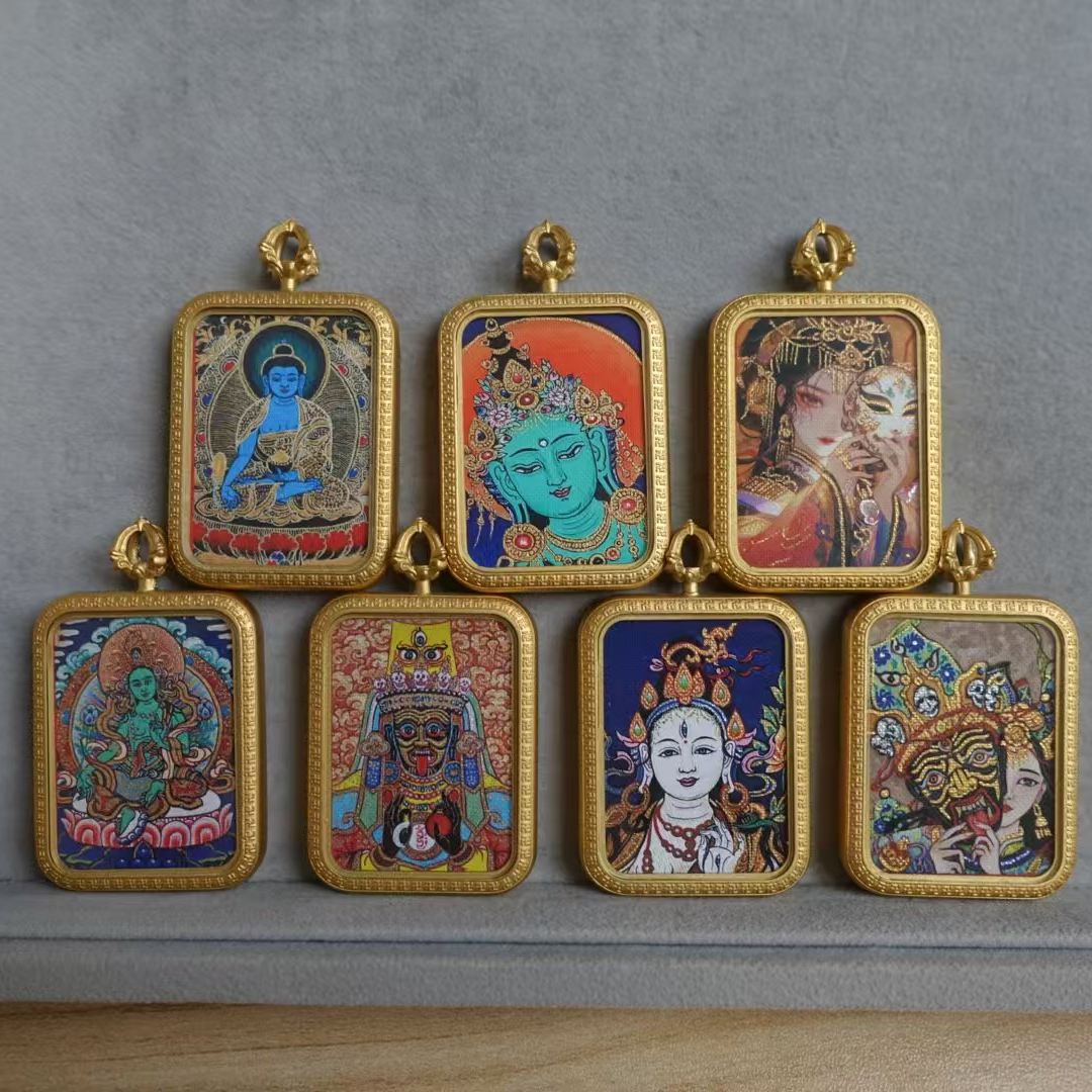 小唐卡 随身佩戴 热贡卡民族风