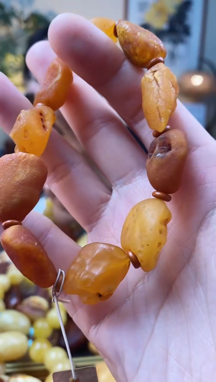 【闪购商品】琥珀手串未镶嵌手串