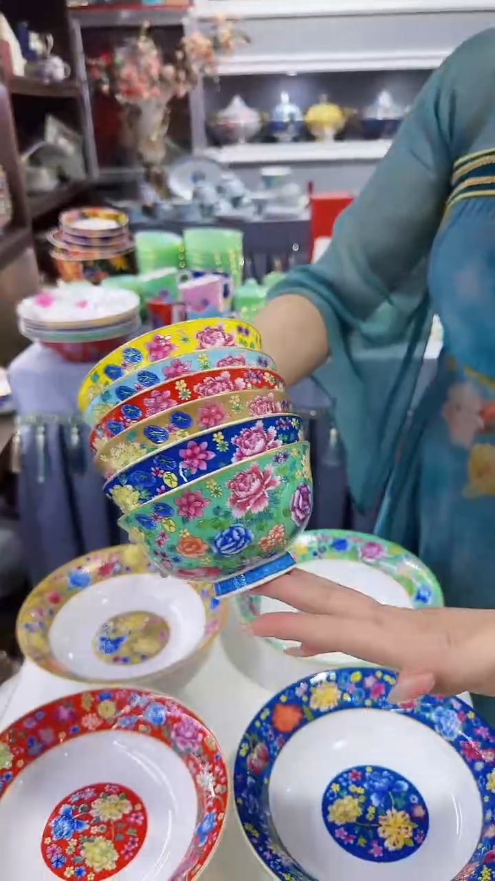 瓷片4.5英寸饭碗6个景德镇餐具