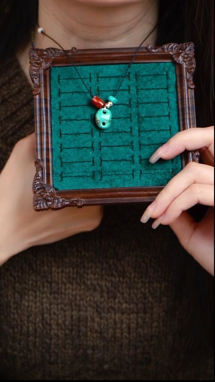 未镶嵌绿松石项链项链