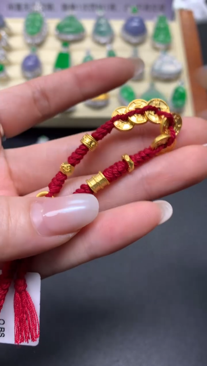 【闪购商品】定制足金手饰手绳|800