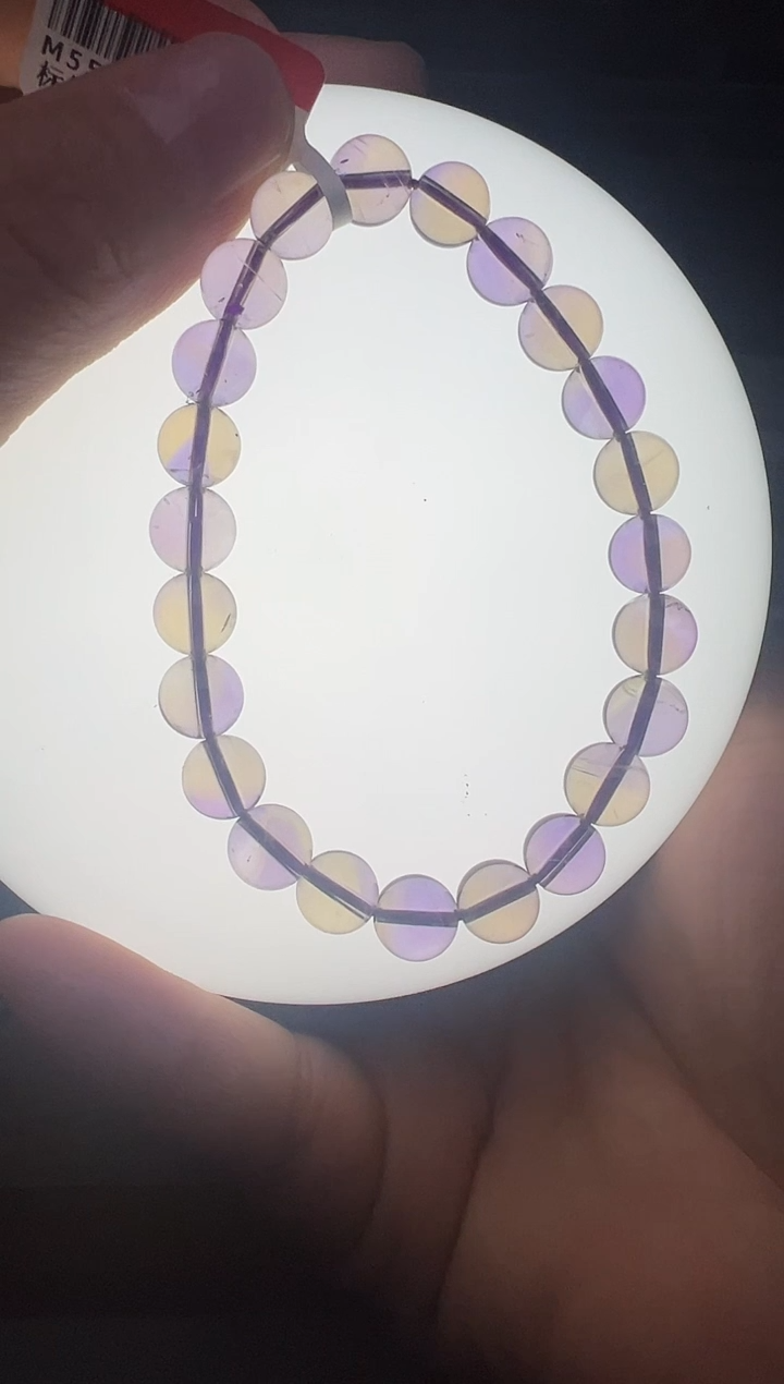 未镶嵌手串水晶紫黄晶手串8m+ M55370 