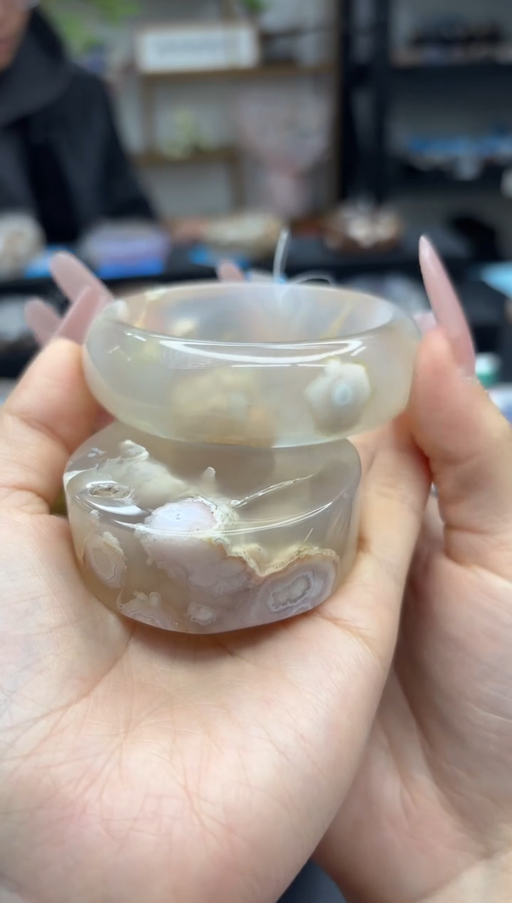 【闪购商品】石英质玉手镯未镶嵌C578(58圈赠送镯心)
