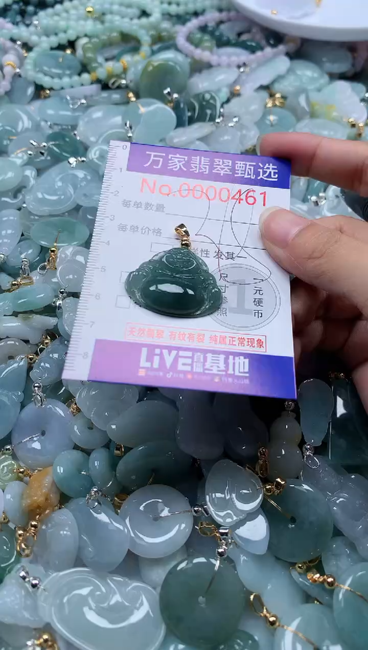 翡翠未镶嵌吊坠(不含链)461