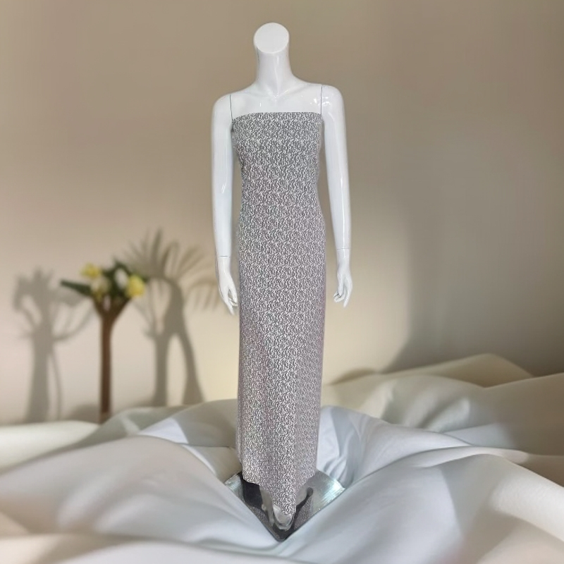 秋冬款灰白色冰丝Koynaklik面料