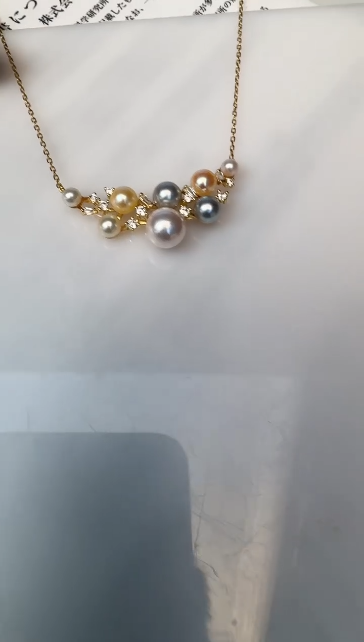 海水珍珠银S925镶嵌颈饰套链