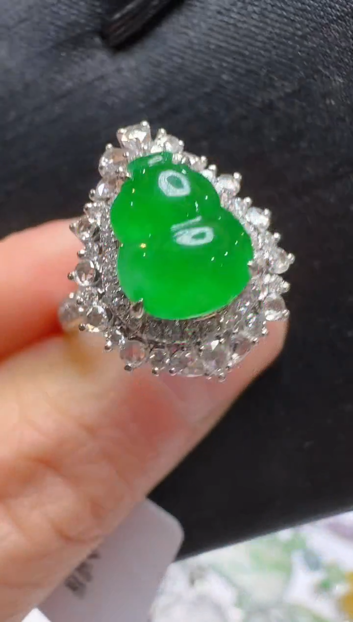 【闪购商品】翡翠戒指18K金镶嵌多样性团购发一件