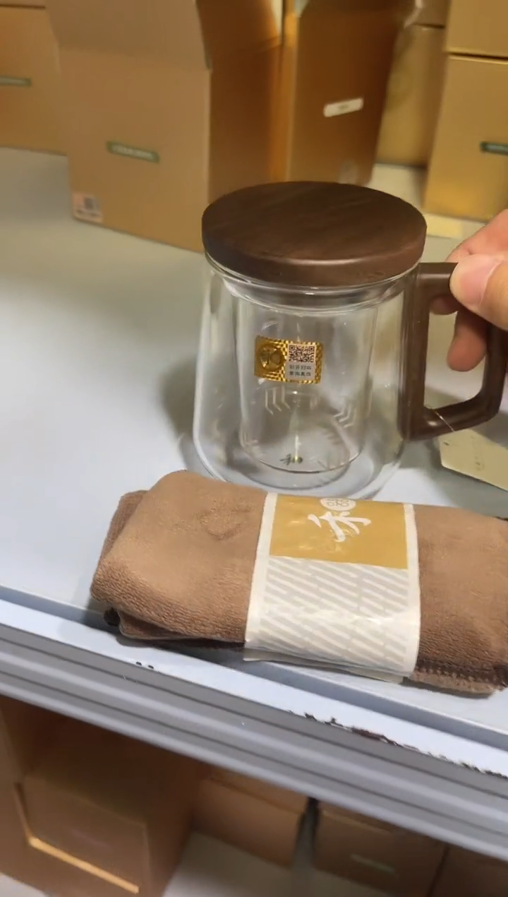 【闪购商品】木笙办公杯+禾器茶巾