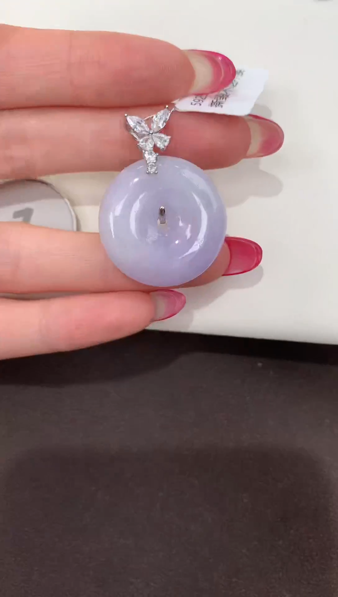 颈饰银S925镶嵌翡翠缅甸a货翡翠