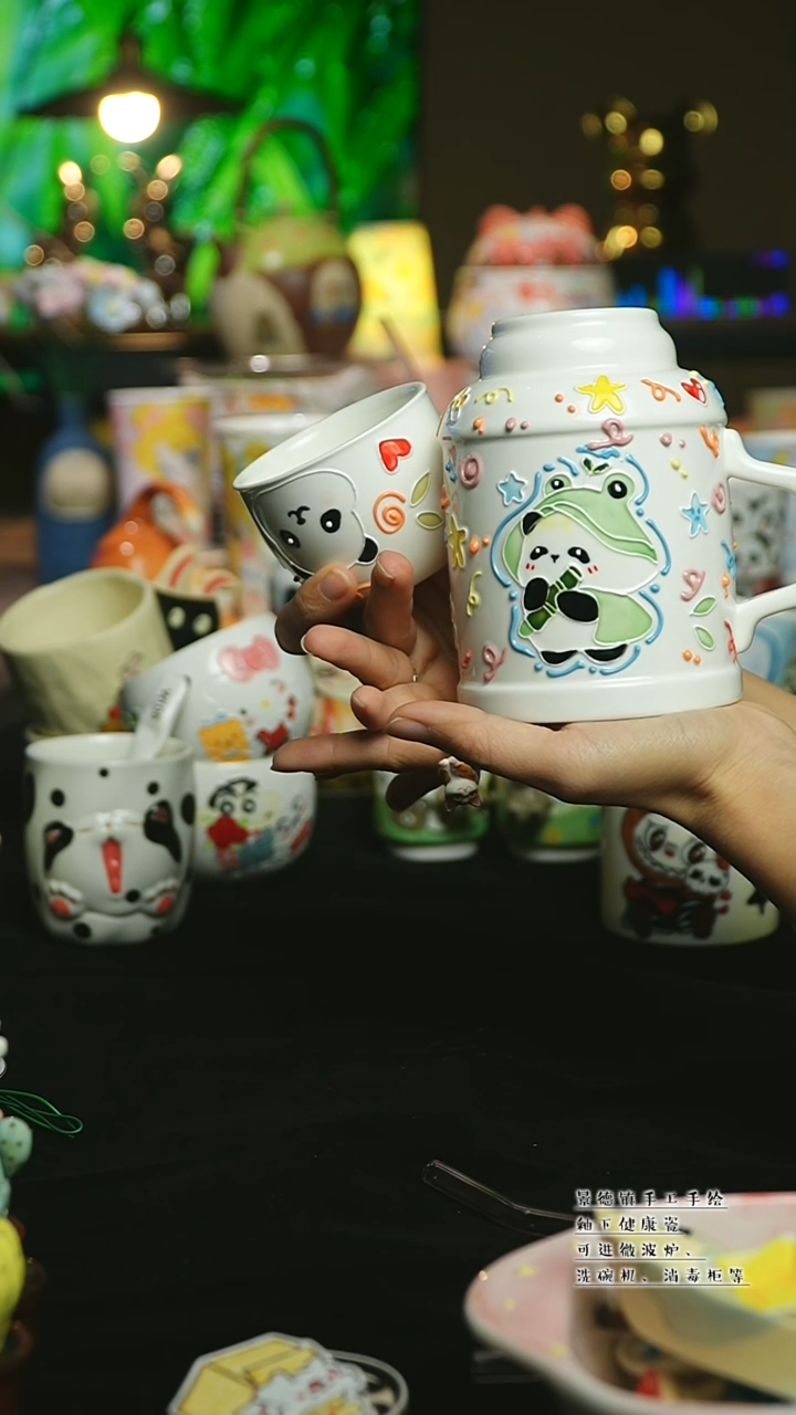 【闪购商品】杯陶瓷景德镇高温釉下彩&A121