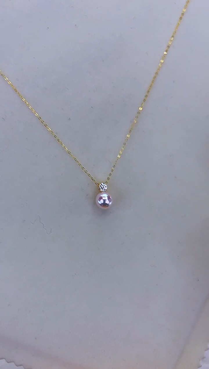 银S925镶嵌DA海水珍珠  GD294 8-9 王妃吊坠赠银链【升级版】