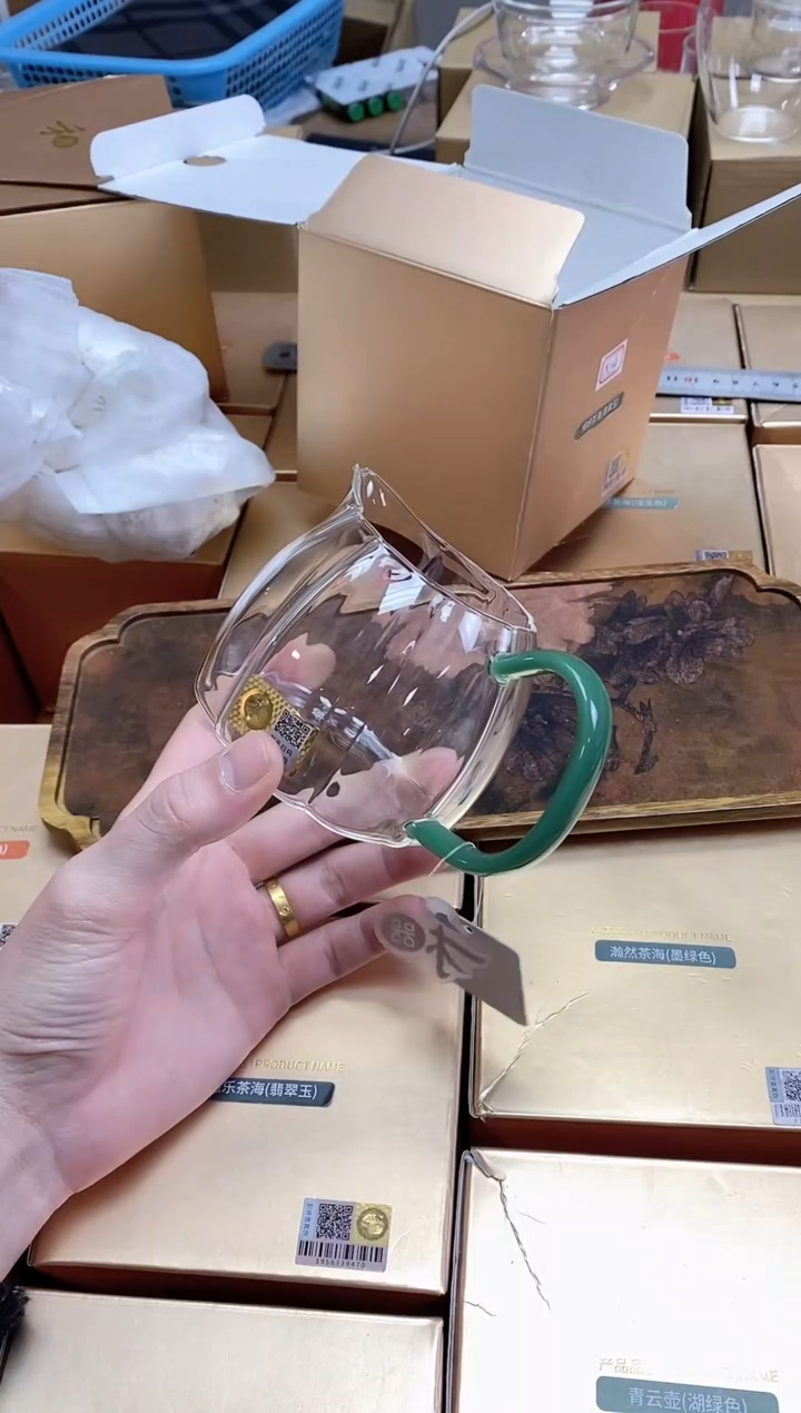 【闪购商品】禾器金标倾妍茶海菲萃玉+风谜茶巾