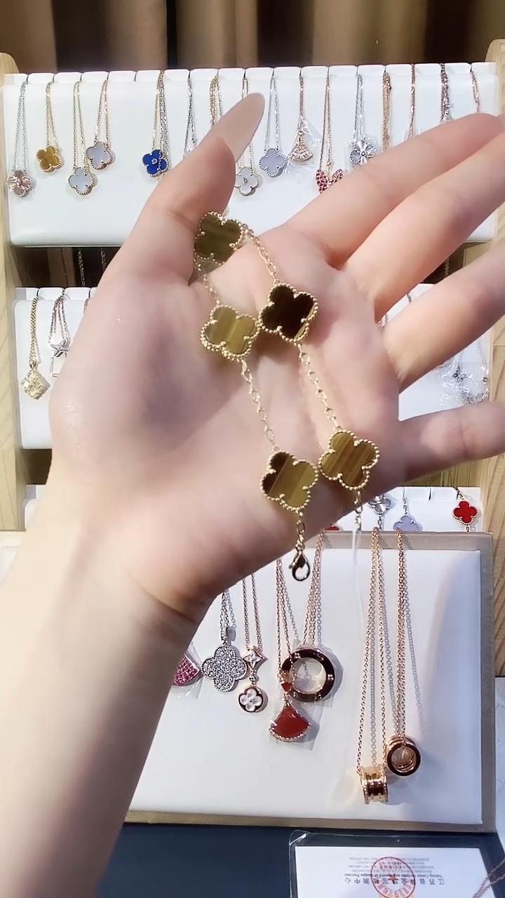 【闪购商品】木变石手链18K金镶嵌木变石K黄