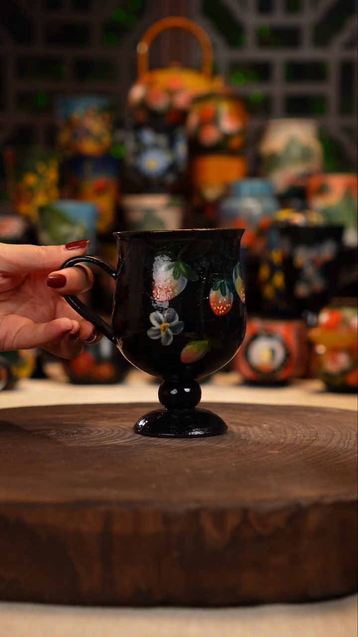 油画   釉下彩   杯子