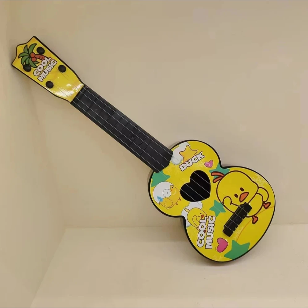 吉他玩具 萌鸭尤克西里乐器 音乐弹奏仿真卡爱萌鸭 随机  电器DT