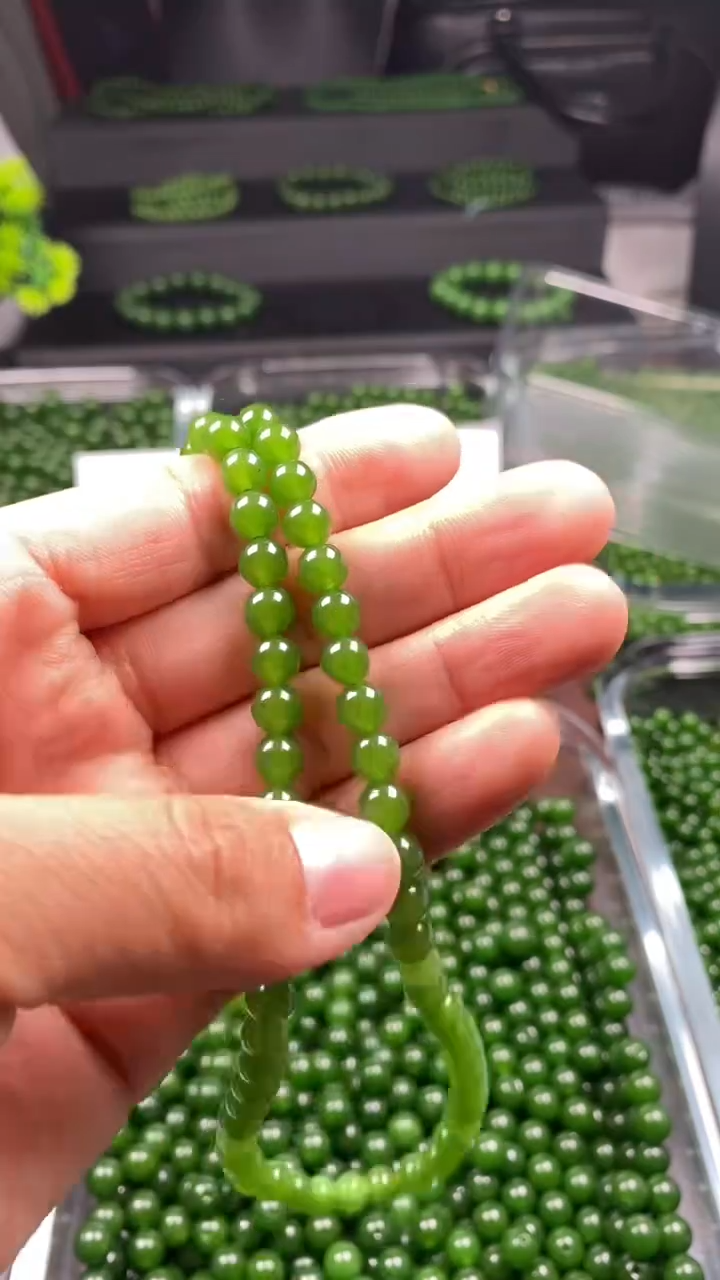 编织品用****?卡6的120颗菠菜绿