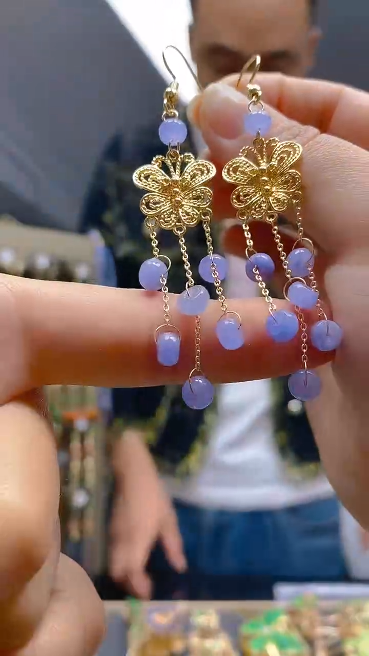 【闪购商品】翡翠耳饰合金0229翡翠耳钩